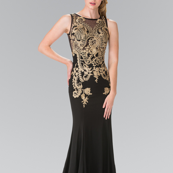 NEW BLACK Elegant Formal Evening Gowns GL2230